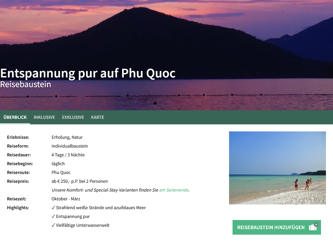 Traumhafter Vietnam Strandurlaub auf der tropischen Insel Phu Quoc erlebe Vietnam
